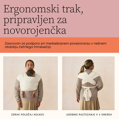 Ergobaby - Aura Wrap trak, Sustainable Mesh - Soft Grey