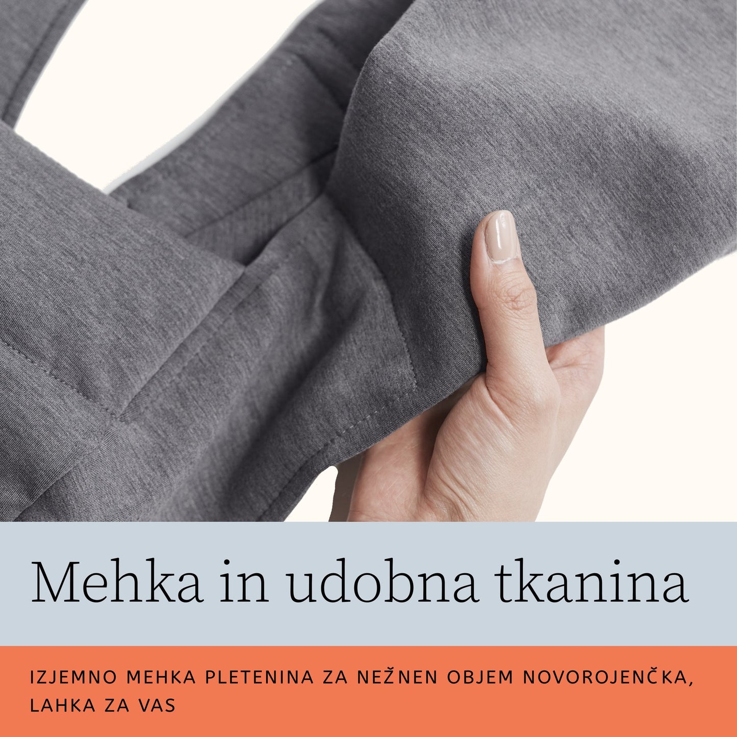 Ergobaby - Embrace Soft Air Mesh nosilka - Washed Black