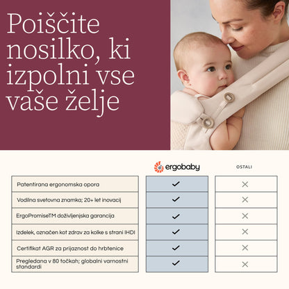 Ergobaby - Omni Classic Mesh nosilka - Pearl Grey