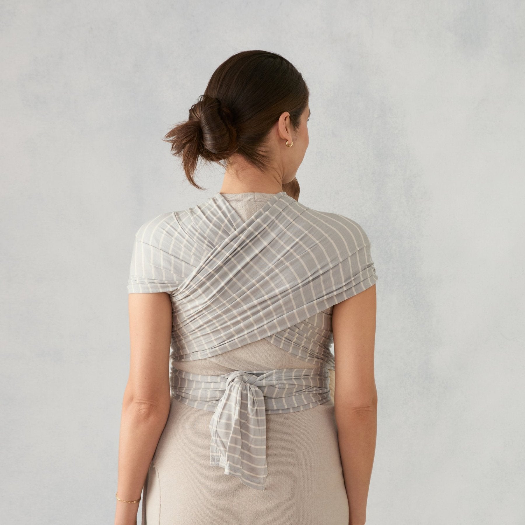 Ergobaby - Aura Wrap trak, Sustainable Knit - Grey Stripes