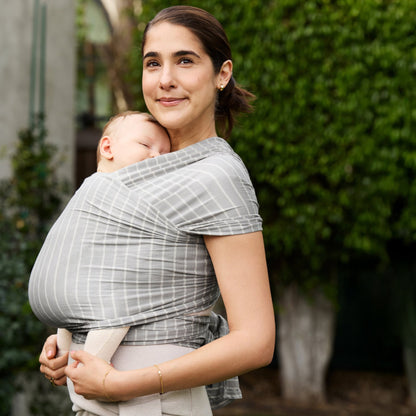 Ergobaby - Aura Wrap trak, Sustainable Knit - Grey Stripes
