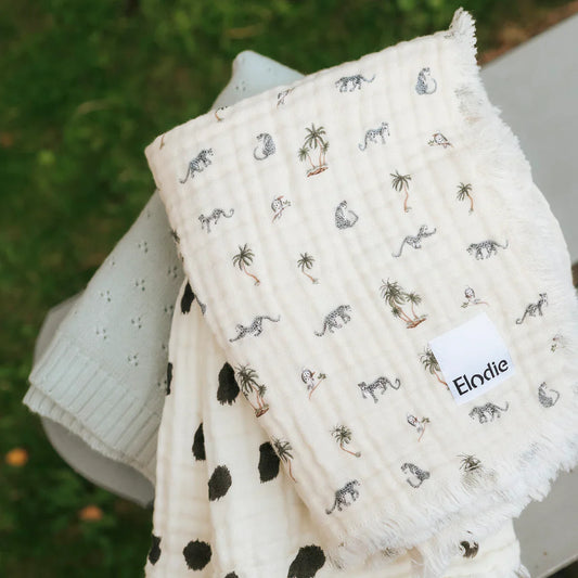 Elodie - Mehka bombažna odeja - Garden Leo's Resort - E14660 Luxbaby