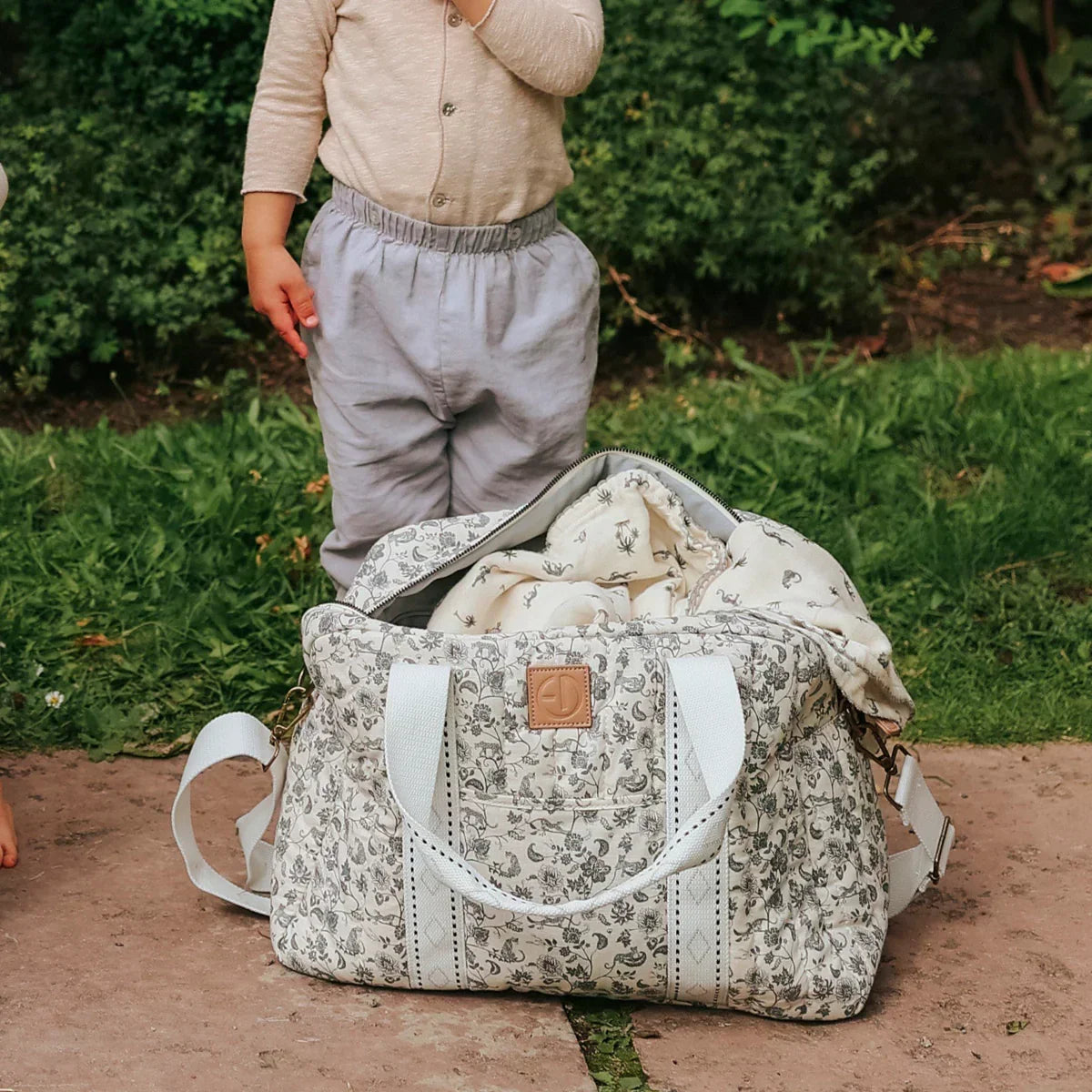 Elodie - Previjalna torba - Garden Leo Toile