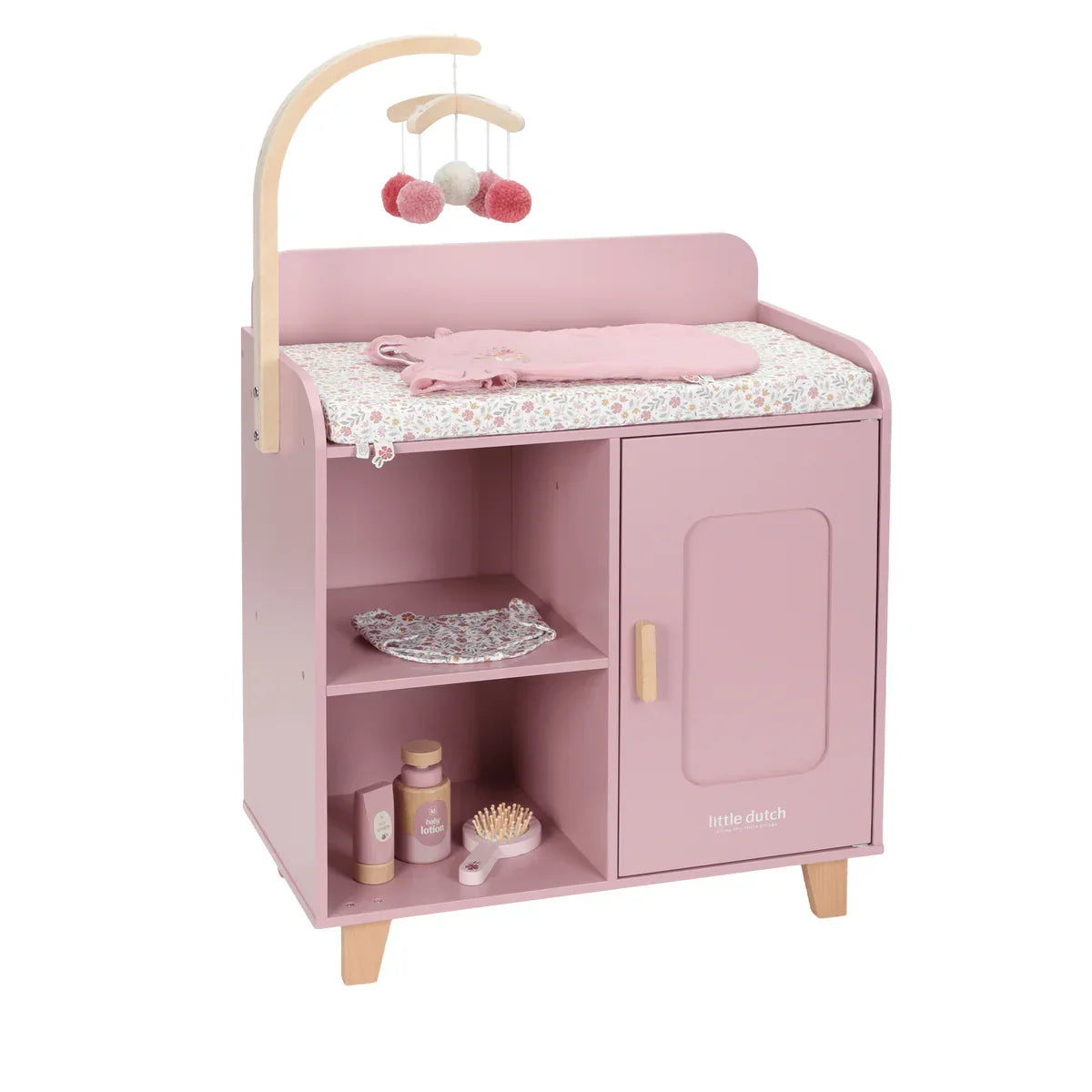 Little Dutch - Lesena previjalna miza za punčke - LD2520 Luxbaby