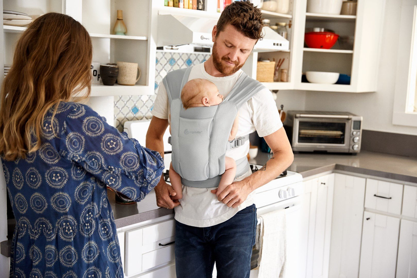 Ergobaby - Embrace Soft Air Mesh nosilka - Soft Grey