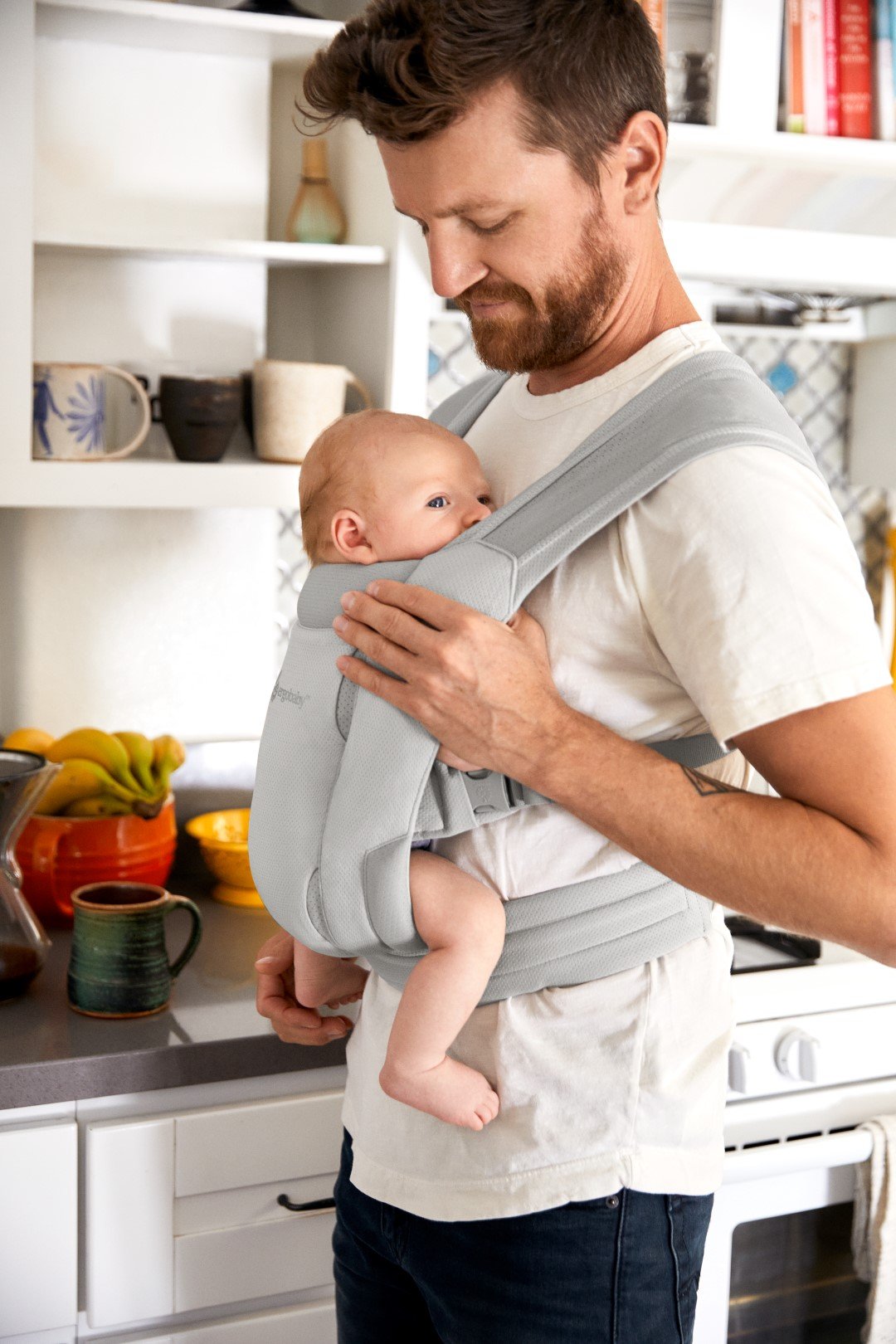 Ergobaby - Embrace Soft Air Mesh nosilka - Soft Grey