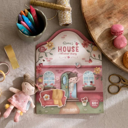 Little Dutch - Knjižica z nalepkami za večkratno uporabo - Rosa & Friends - LD126787 Luxbaby