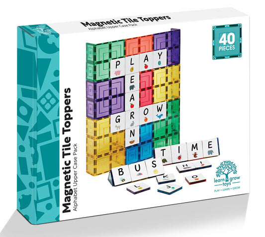 TileTek - Magnetni dodatki - Set velikih tiskanih črk (40 kosov)