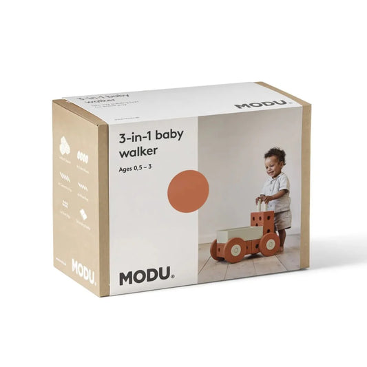 Modu - Baby sprehajalec - Burnt Orange/Dusty Green