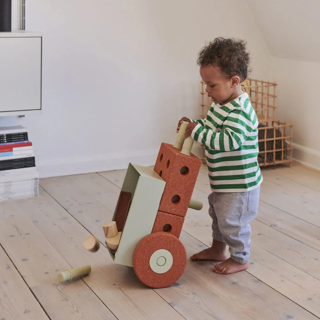 Modu - Baby sprehajalec - Burnt Orange/Dusty Green