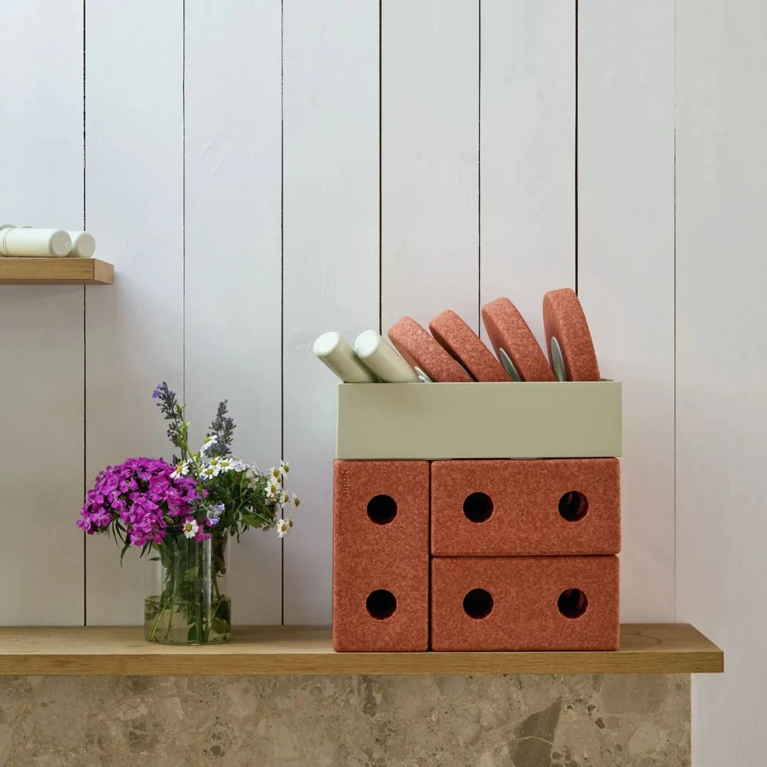 Modu - Baby sprehajalec - Burnt Orange/Dusty Green