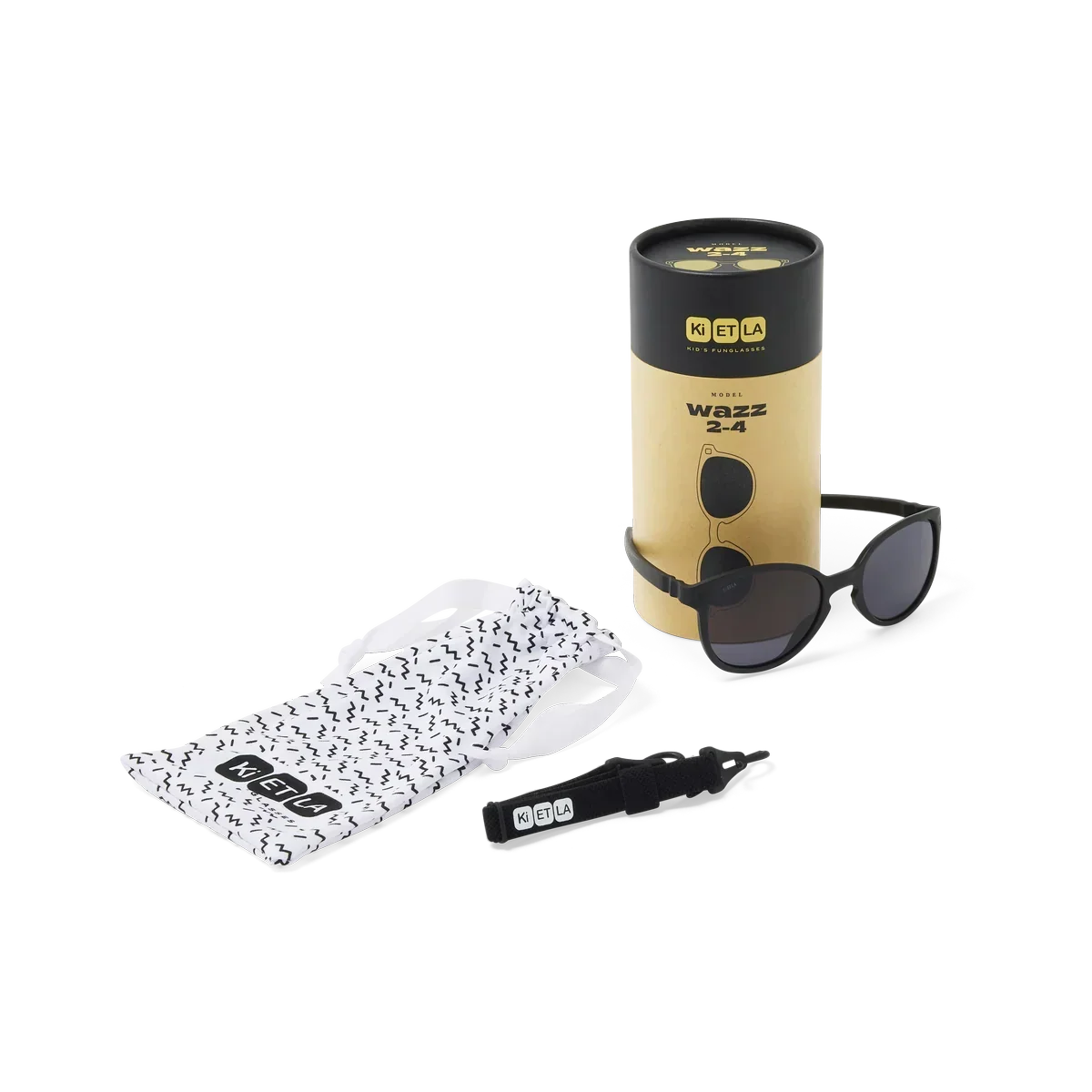 Ki et La - Otroška sončna očala Wazz - Black - WA2SUNBLACK Luxbaby