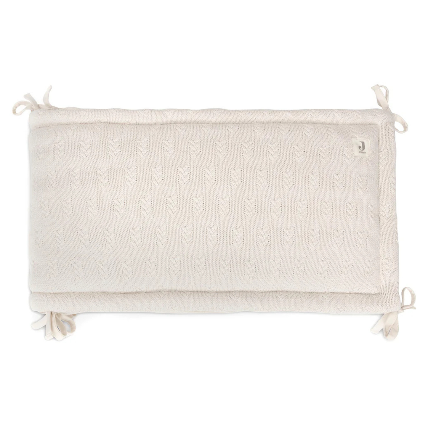 Jollein - Obroba za posteljico - Grain Knit - Oatmeal (180x30 cm)