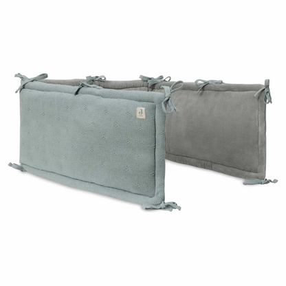 Jollein - Obroba za posteljico - Cosy Knit - Sea Green (180x30 cm)