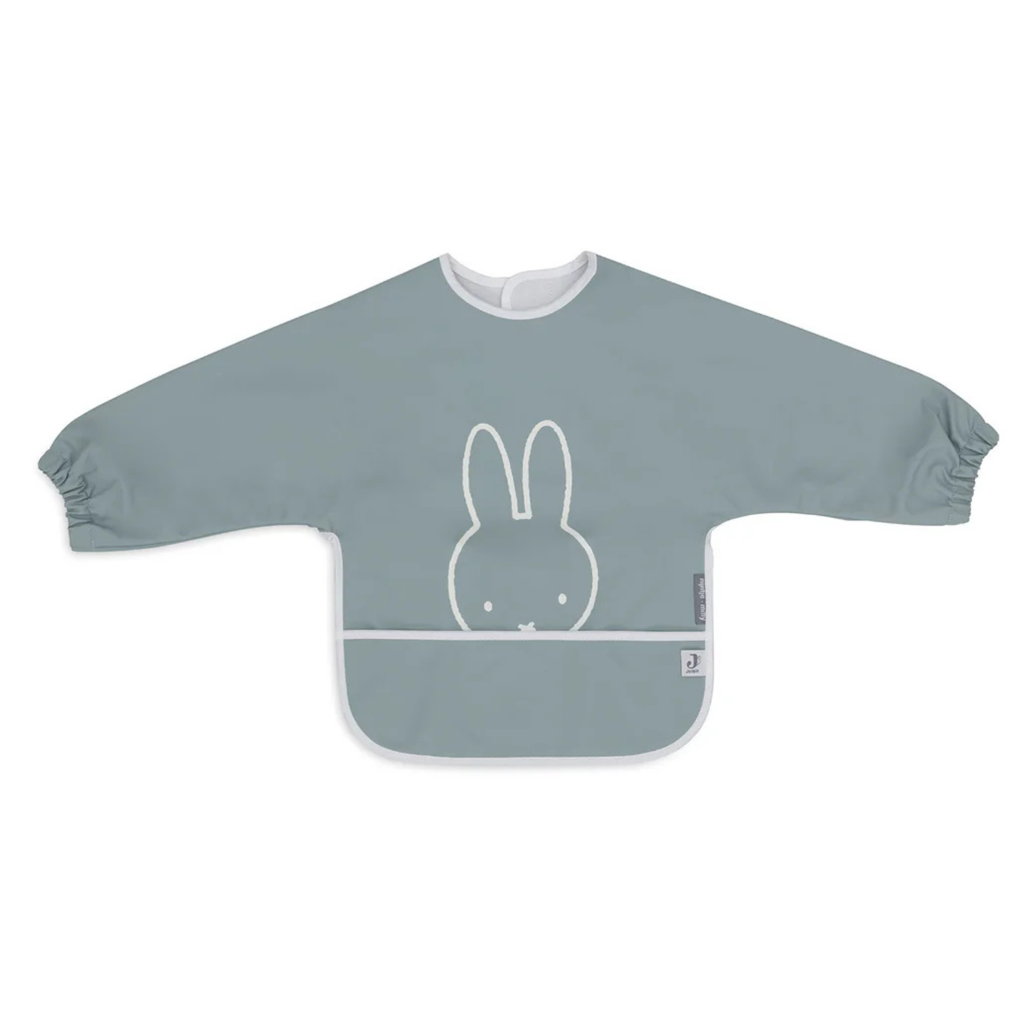 Jollein - Nepremočljiv slinček z rokavi Miffy Peekaboo - Sea Green