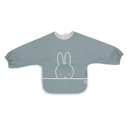 Jollein - Nepremočljiv slinček z rokavi Miffy Peekaboo - Sea Green