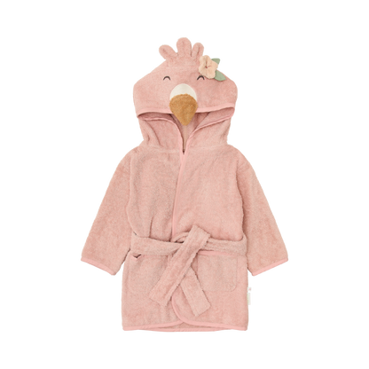 Little Dutch - Otroški kopalni plašček - Flamingo
