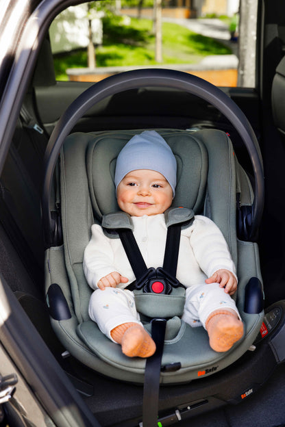 BeSafe - Otroški avtosedež GO Beyond² 360 (40-87cm) - Meadow Green SoftBreeze