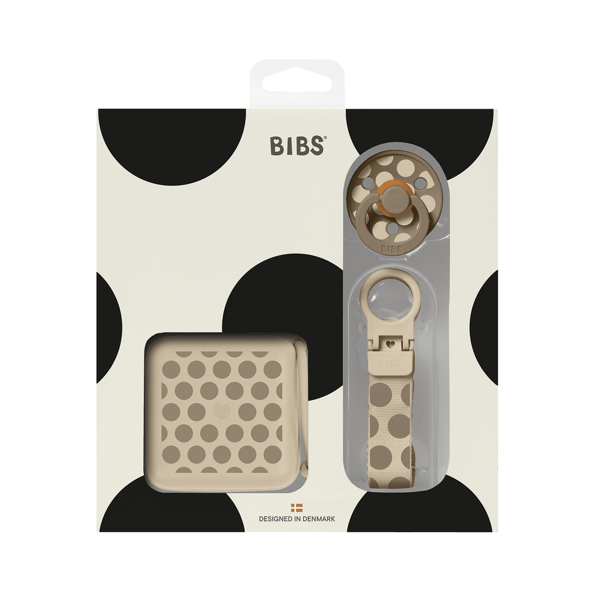 BIBS - Darilni set Studio - Polka Dot Vanilla - Luxbaby