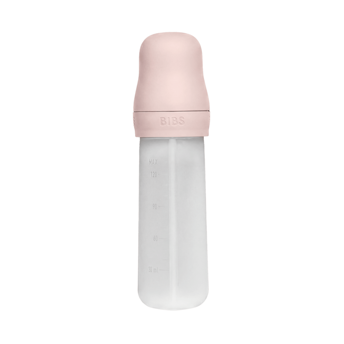 BIBS - Stisljiva steklenička z žličko za hranjenje - Petal - Luxbaby