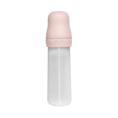 BIBS - Stisljiva steklenička z žličko za hranjenje - Petal - Luxbaby
