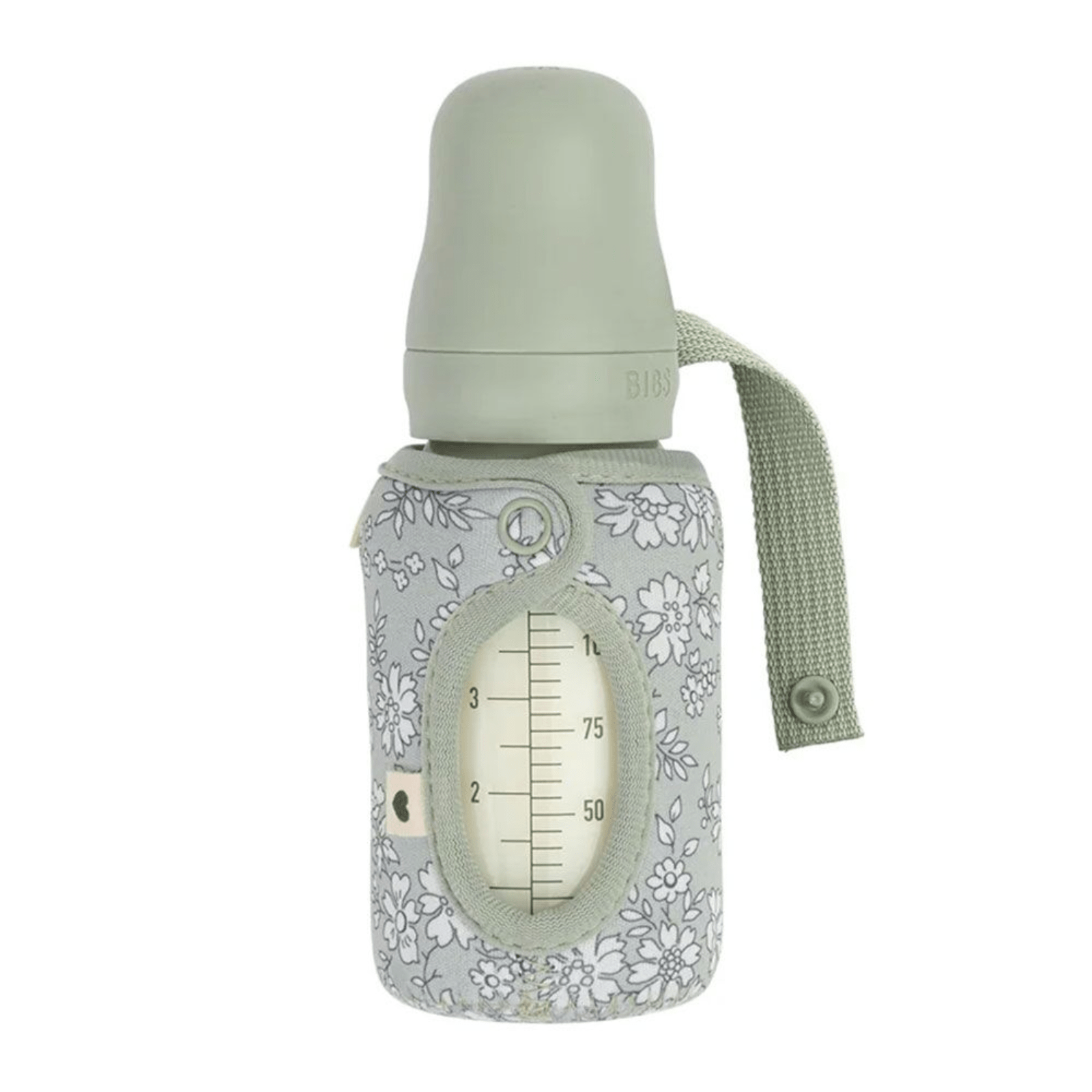 BIBS x Liberty - Ovitek za majhno otroško stekleno stekleničko - Capel Sage 110ml