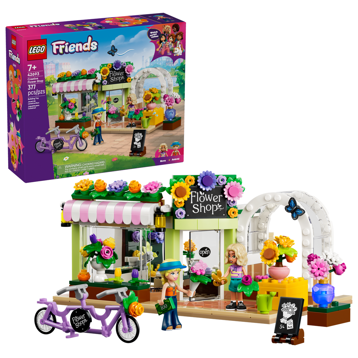 Lego Friends - Ustvarjalna cvetličarna (42693) - embalaza