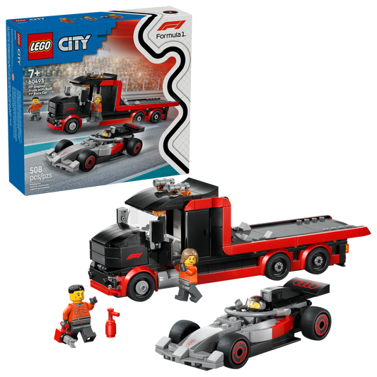 Lego City - Razstavni tovornjak F1® z dirkalnikom Audi F1® (60493) - embalaza