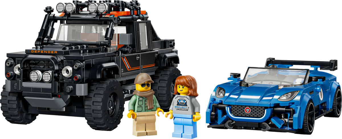 Lego Speed Champions - Jaguar Project 7 in Land Rover Defender (77264)