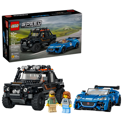 Lego Speed Champions - Jaguar Project 7 in Land Rover Defender (77264) - embalaza