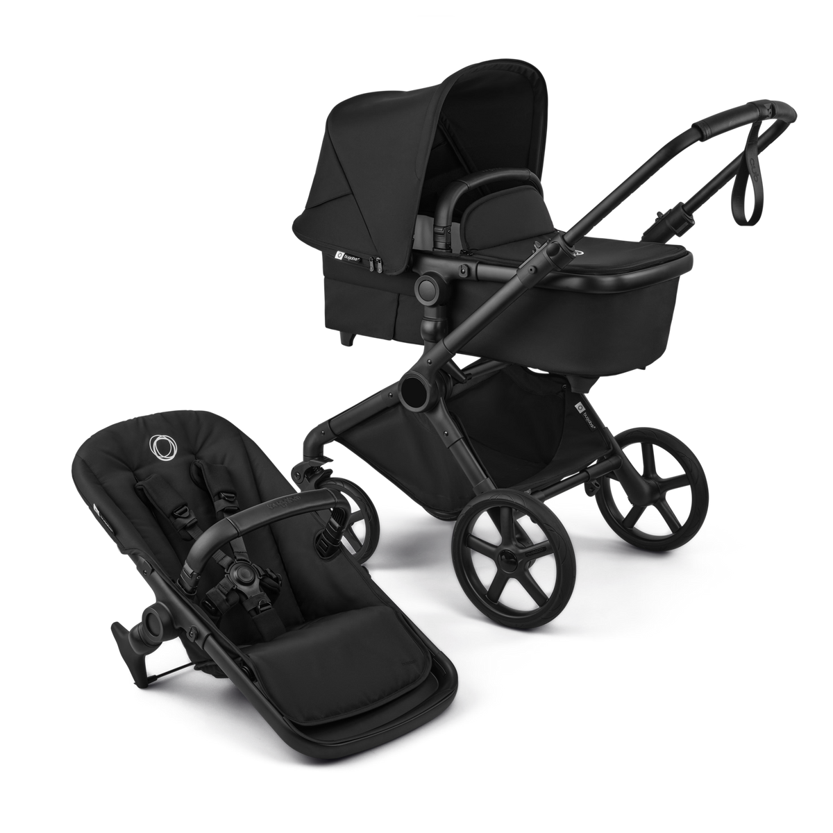 Bugaboo - Otroški voziček Cub - Heritage Black (2v1)