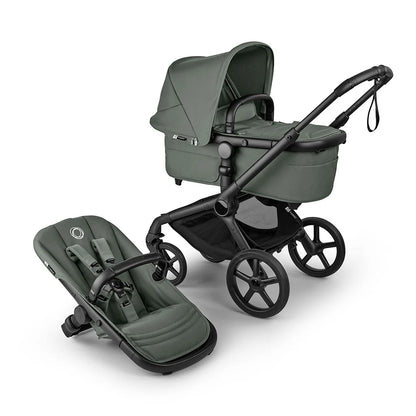 Bugaboo - Otroški voziček Fox 5 Renew Black/Forest Green - Forest Green (2v1)