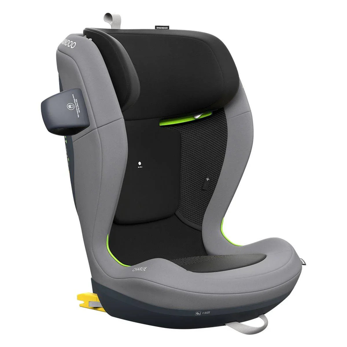 Swandoo - Otroški avtosedež Charlie™ i-Size (100-150 cm) - Grey - 1182325 Luxbaby