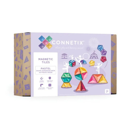 Connetix - Magnetne ploščice - Pastel Shape Expansion Pack (48 kosov)
