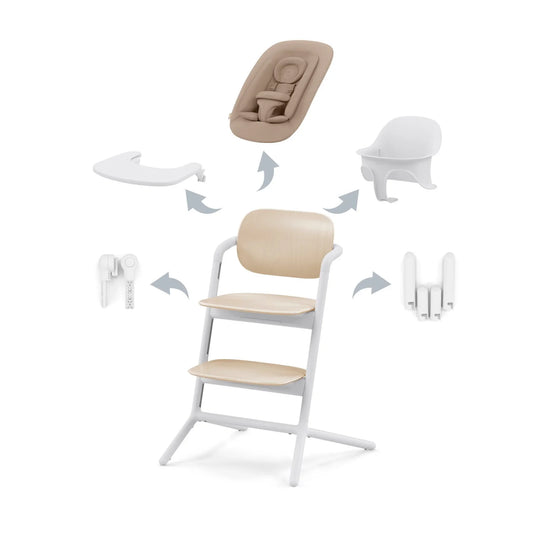 Cybex - Otroški stolček Lemo - Sand White (4v1)