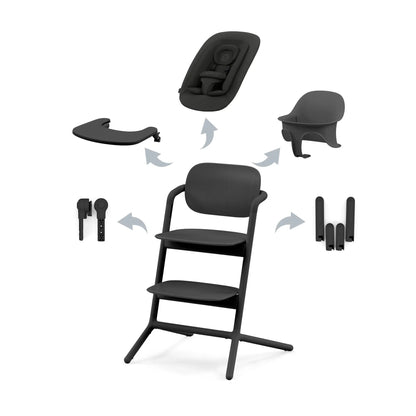 Cybex - Otroški stolček Lemo - Stunning Black (4v1)
