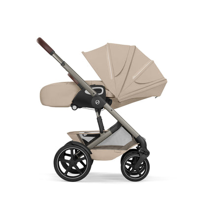 Cybex - Otroški voziček Talos S Lux z zložljivo košaro - Almond Beige (2v1)