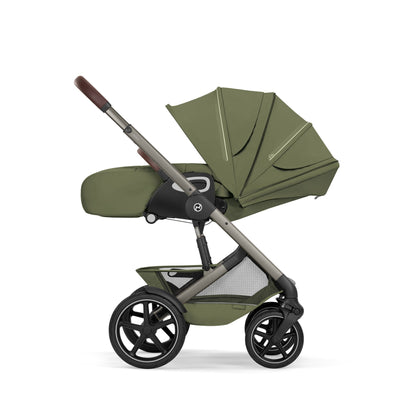 Cybex - Otroški voziček Talos S Lux z zložljivo košaro - Moss Green (2v1)