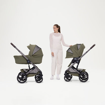 Cybex - Otroški voziček Talos S Lux z zložljivo košaro - Moss Green (2v1)