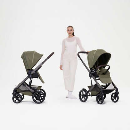 Cybex - Otroški voziček Talos S Lux z zložljivo košaro - Moss Green (2v1)