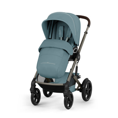 Cybex - Otroški voziček Talos S Lux z zložljivo košaro - Stormy Blue (2v1)