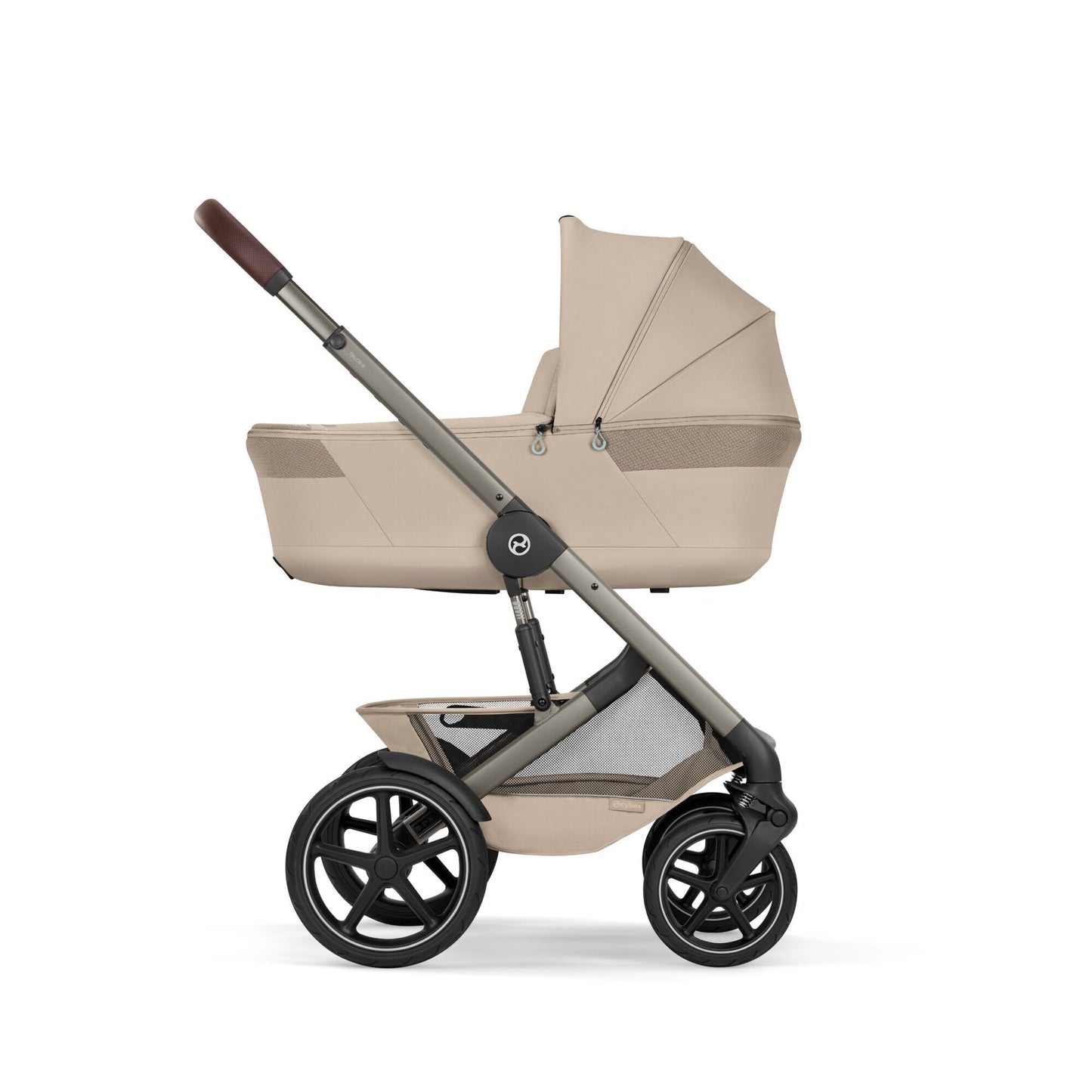 Cybex - Otroški voziček Talos S Lux z zložljivo košaro - Almond Beige (2v1)