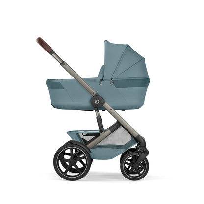 Cybex - Otroški voziček Talos S Lux z zložljivo košaro - Stormy Blue (2v1)