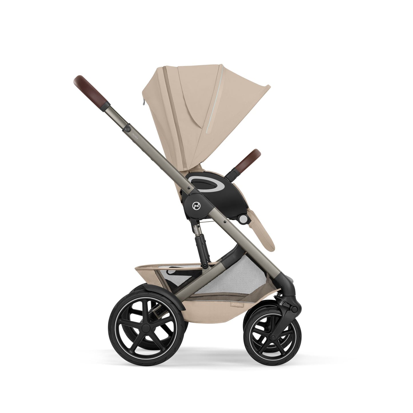 Cybex - Otroški voziček Talos S Lux z zložljivo košaro - Almond Beige (2v1)