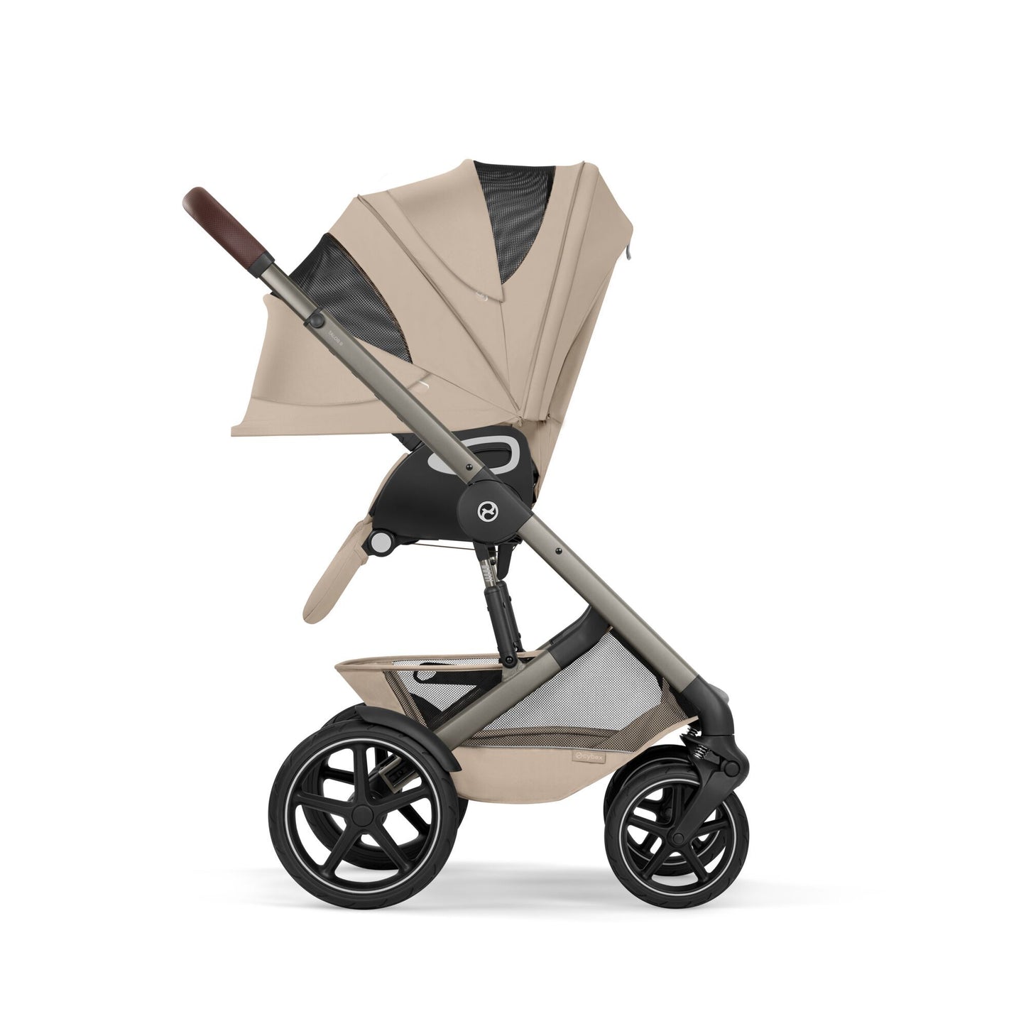 Cybex - Otroški voziček Talos S Lux z zložljivo košaro - Almond Beige (2v1)