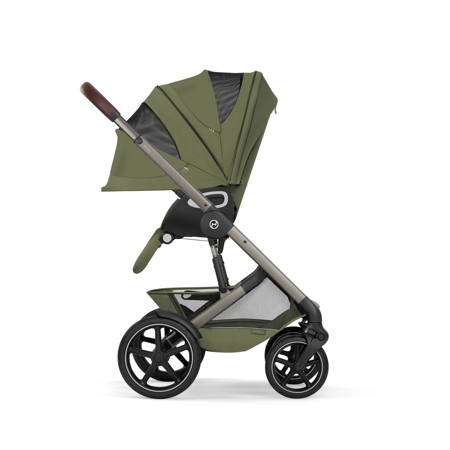 Cybex - Otroški voziček Talos S Lux z zložljivo košaro - Moss Green (2v1)