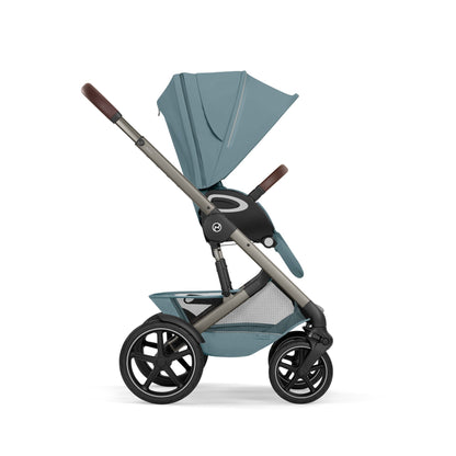 Cybex - Otroški voziček Talos S Lux z zložljivo košaro - Stormy Blue (2v1)