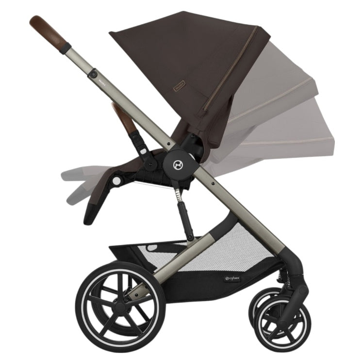 Cybex - Otroški voziček Balios S Lux - Chocolate Brown (2v1)