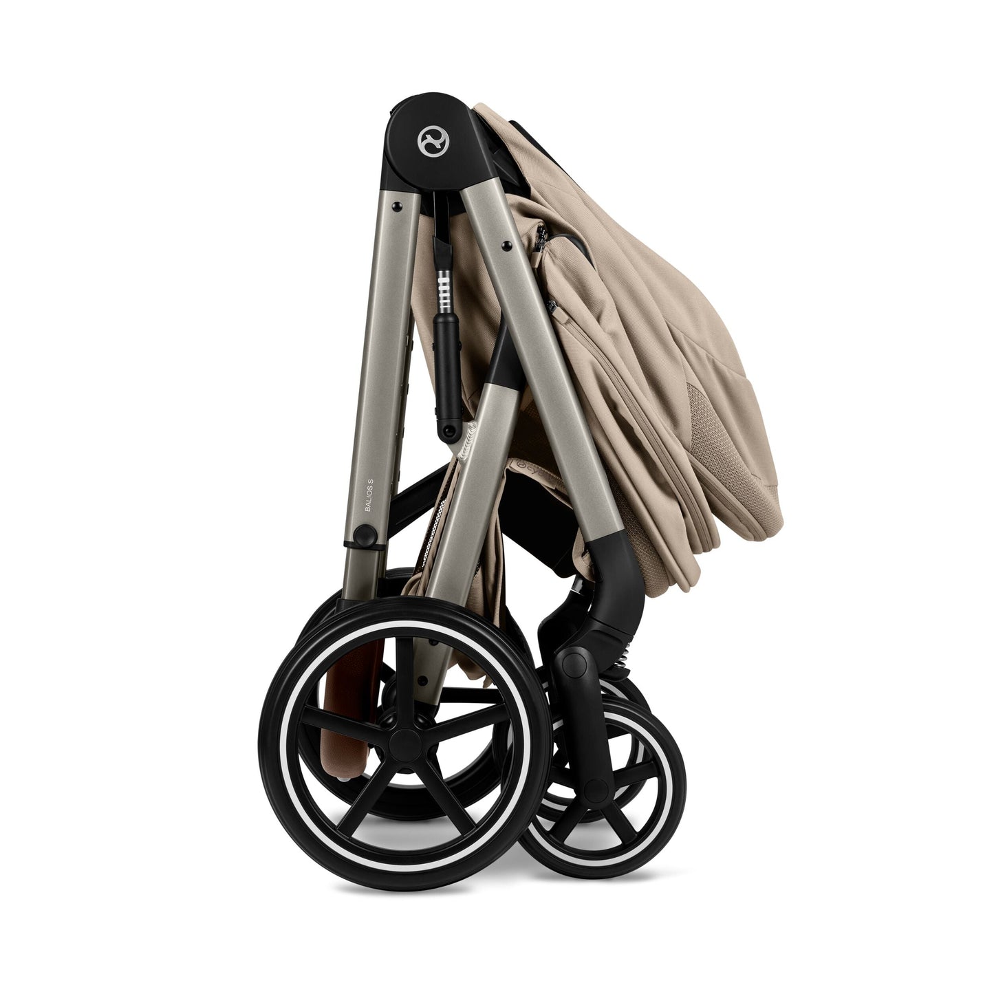 Cybex - Otroški voziček Balios S Lux z zložljivo košaro - Almond Beige (2v1)