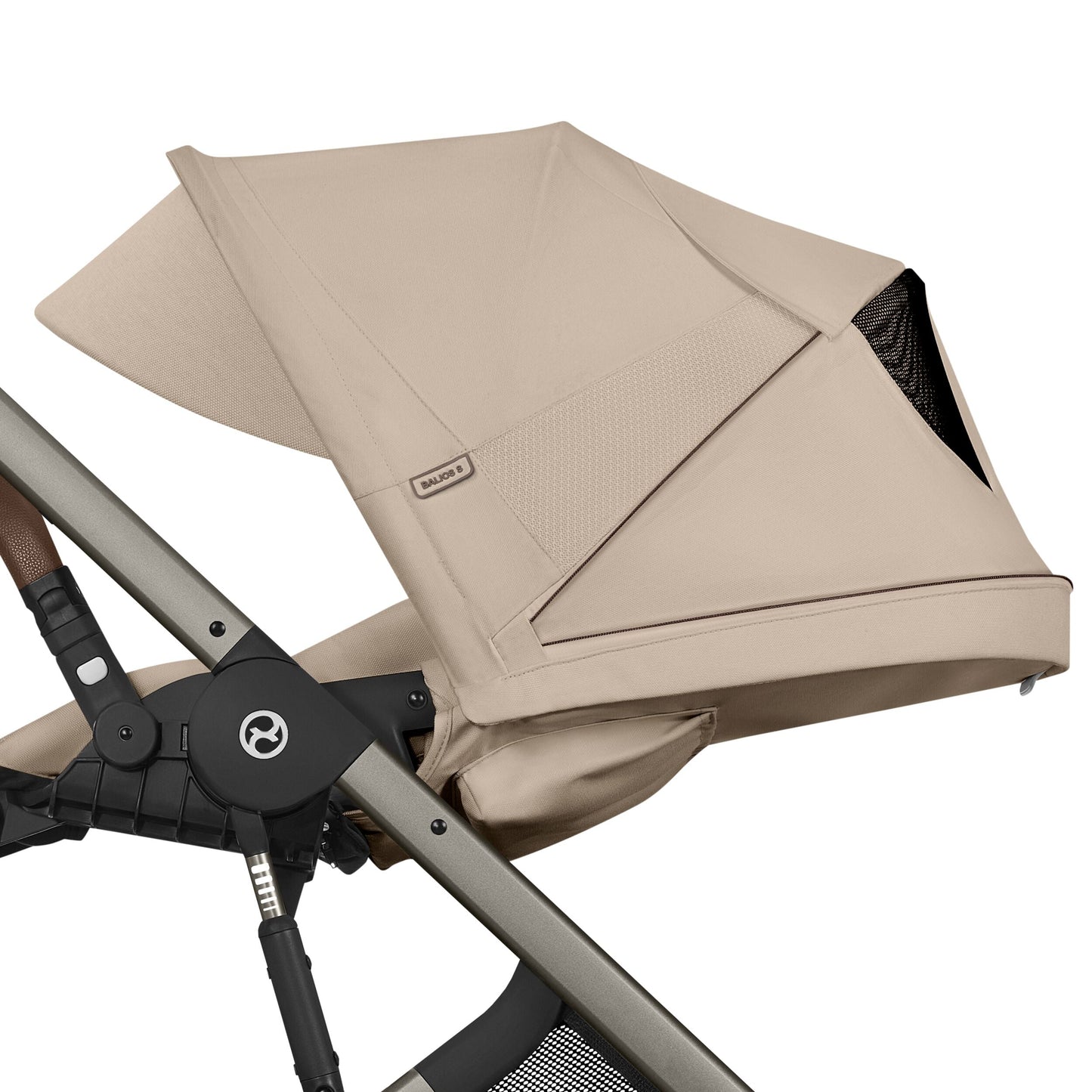 Cybex - Otroški voziček Balios S Lux z zložljivo košaro - Almond Beige (2v1)